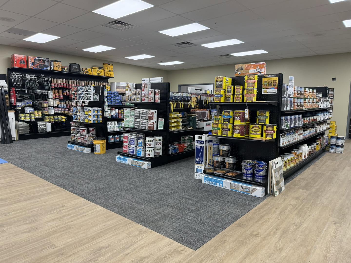 Interior of Able Paint, Glass and Flooring